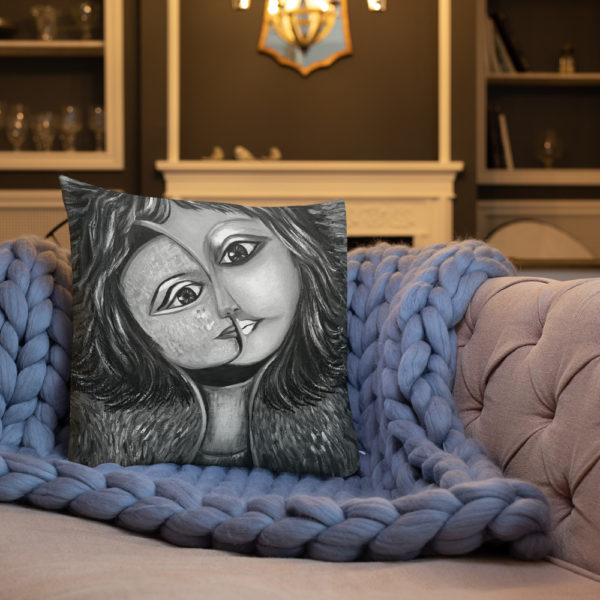 Premium Pillow | Great pillow with portrait of woman - Image 8