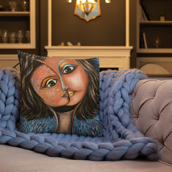 Premium Pillow | Great pillow with portrait of woman - Image 3