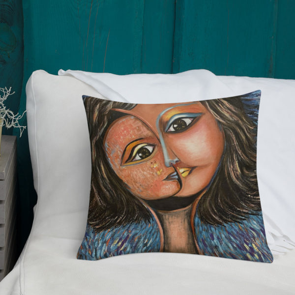 Premium Pillow | Great pillow with portrait of woman - Image 4