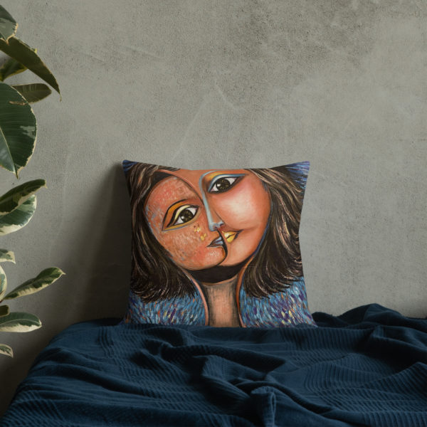 Premium Pillow | Great pillow with portrait of woman - Image 5