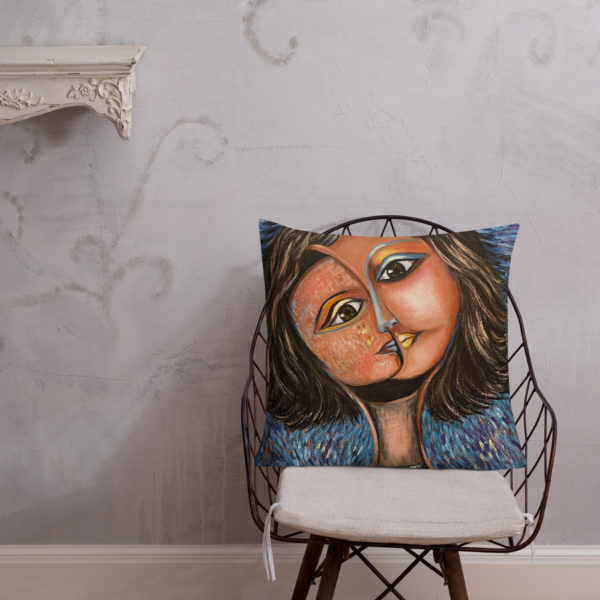 Premium Pillow | Great pillow with portrait of woman - Image 11