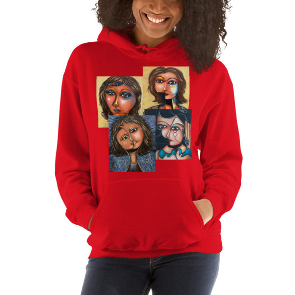 Buy Hoodie unisex with women's portraits artworks