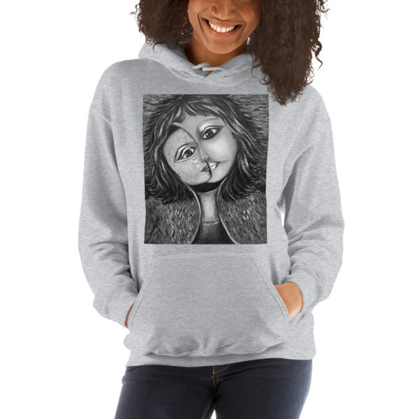 Best Hoodie for women |Super black and white art design of hoodie - Image 2