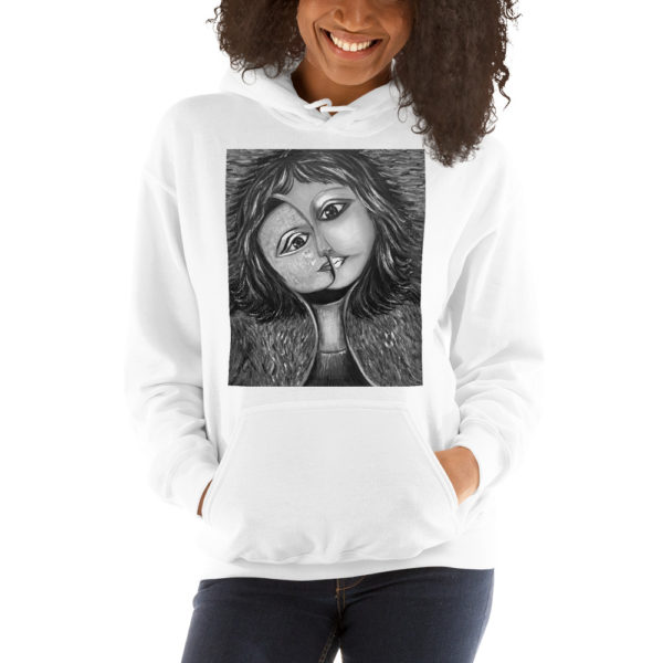 Best Hoodie for women |Super black and white art design of hoodie - Image 3