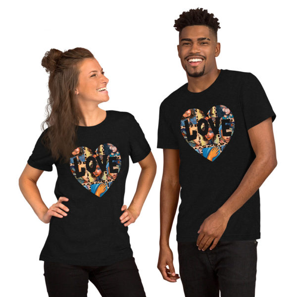 Love in artistic heart Unisex t-shirt - Image 6