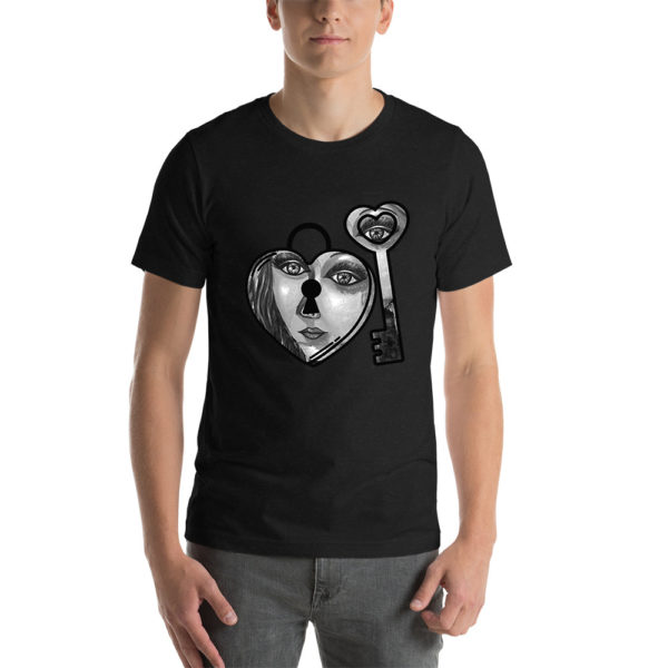 Lock and key Unisex t-shirt - Image 8