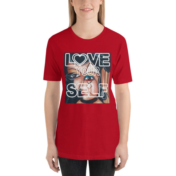 Love your self Unisex t-shirt for women - Image 2