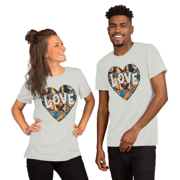 Love in artistic heart Unisex t-shirt - Image 5