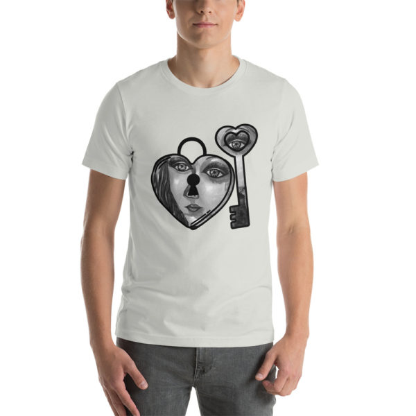 Lock and key Unisex t-shirt - Image 7